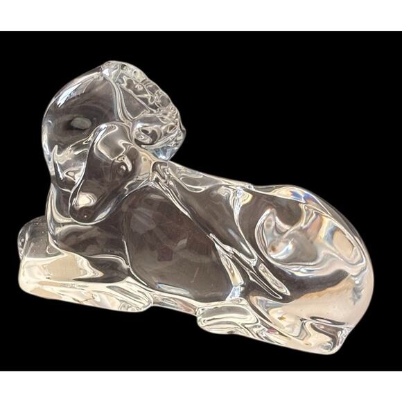Baccarat Crystal Unicorn Figurine Paperweight Signed Made In France Retired - Picture 8 of 9